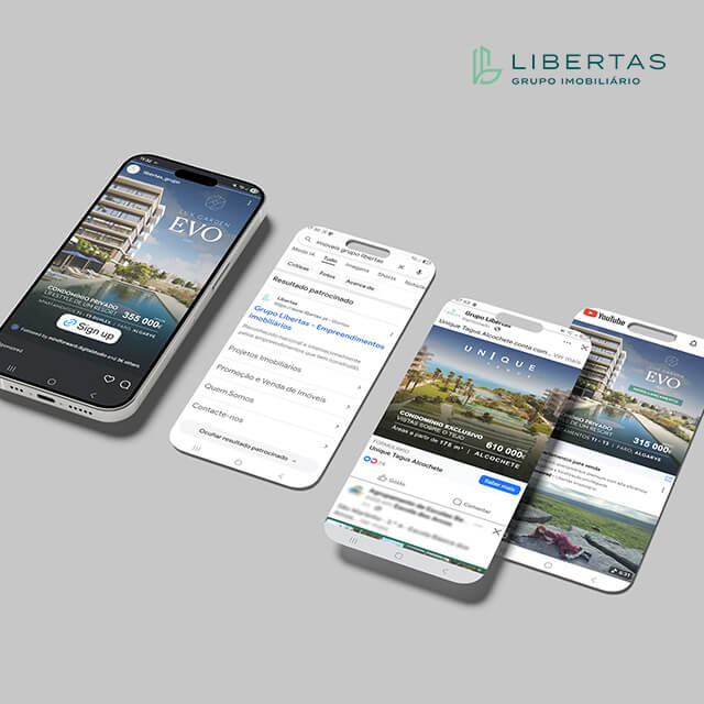 Campanhas digitais para Grupo Libertas